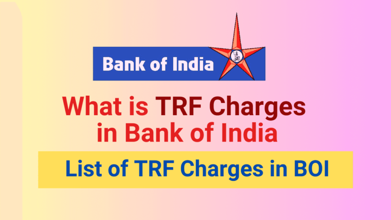 trf charges in bank of india