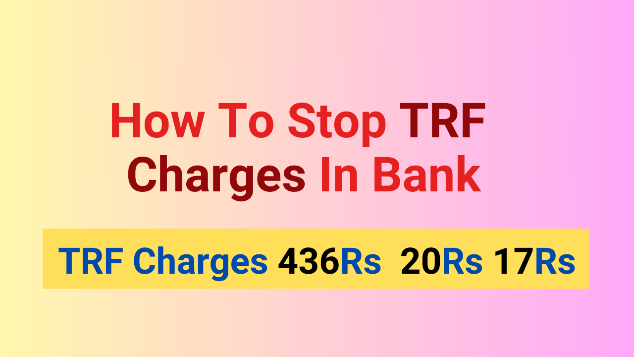 How To Stop TRF Charges In BOI