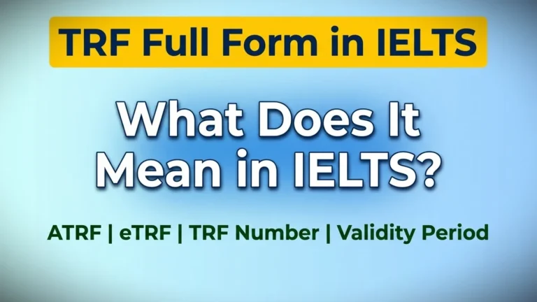trf full form in IELTS